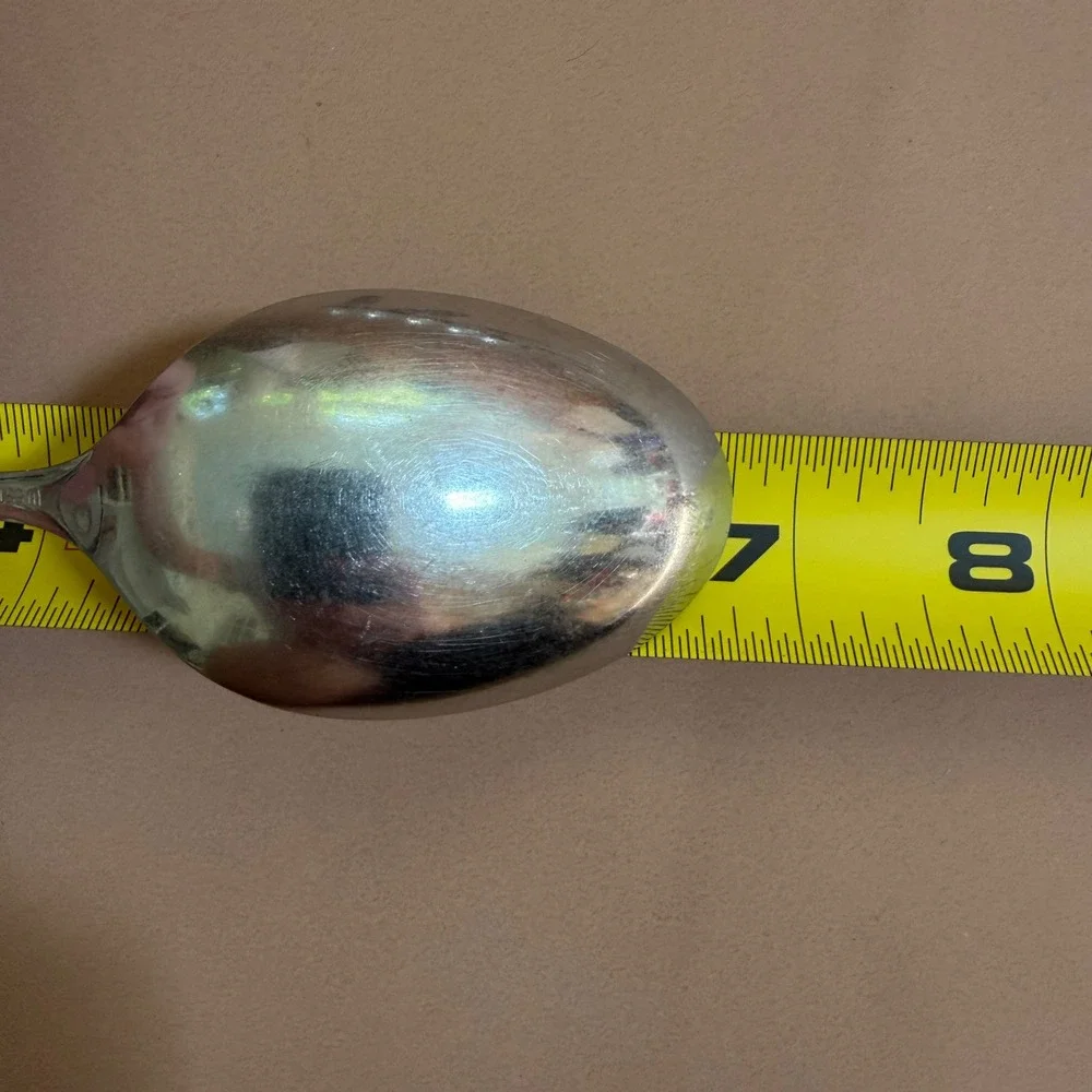 West Bend Twilight Rose Stainless Steel Spoons Set 6 Tablespoons 1 Soup Spoon